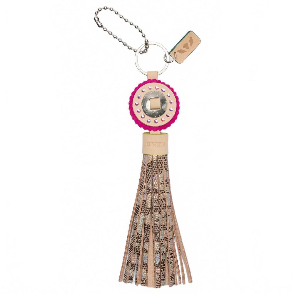 NEW CONSUELA women's jess bag charm in natural